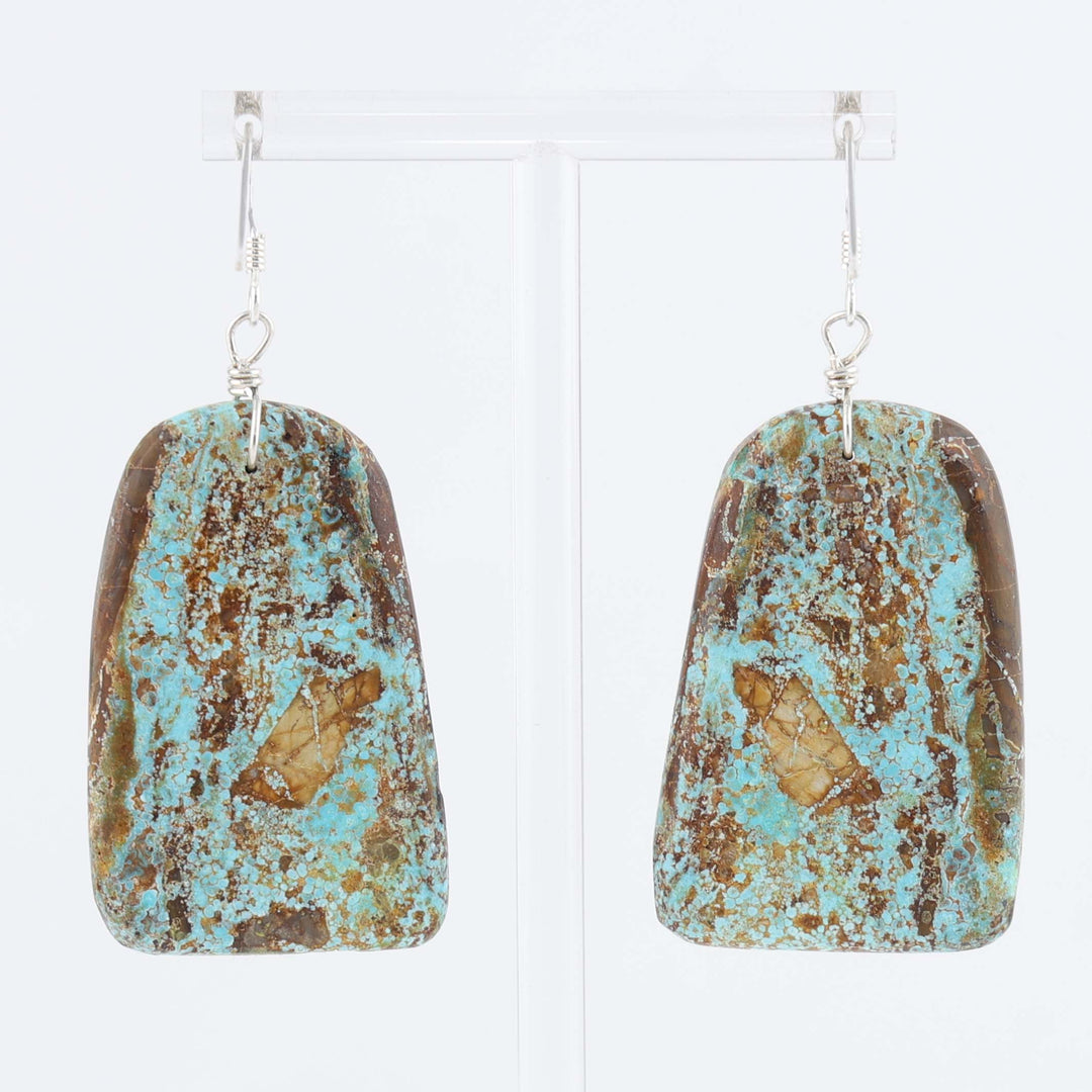 Santo Domingo Crescent Valley Turquoise Earrings