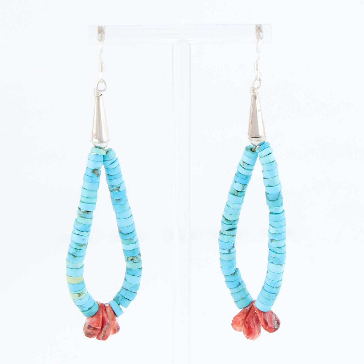 Santo Domingo Jacla Earrings by Ray Lovato