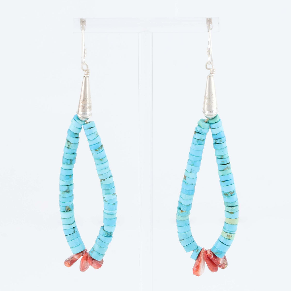 Santo Domingo Jacla Earrings by Ray Lovato