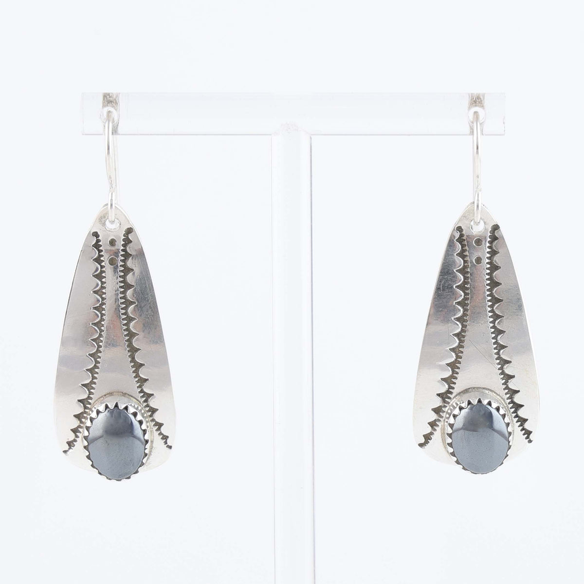 Navajo Hematite Earrings by Peter Nelson