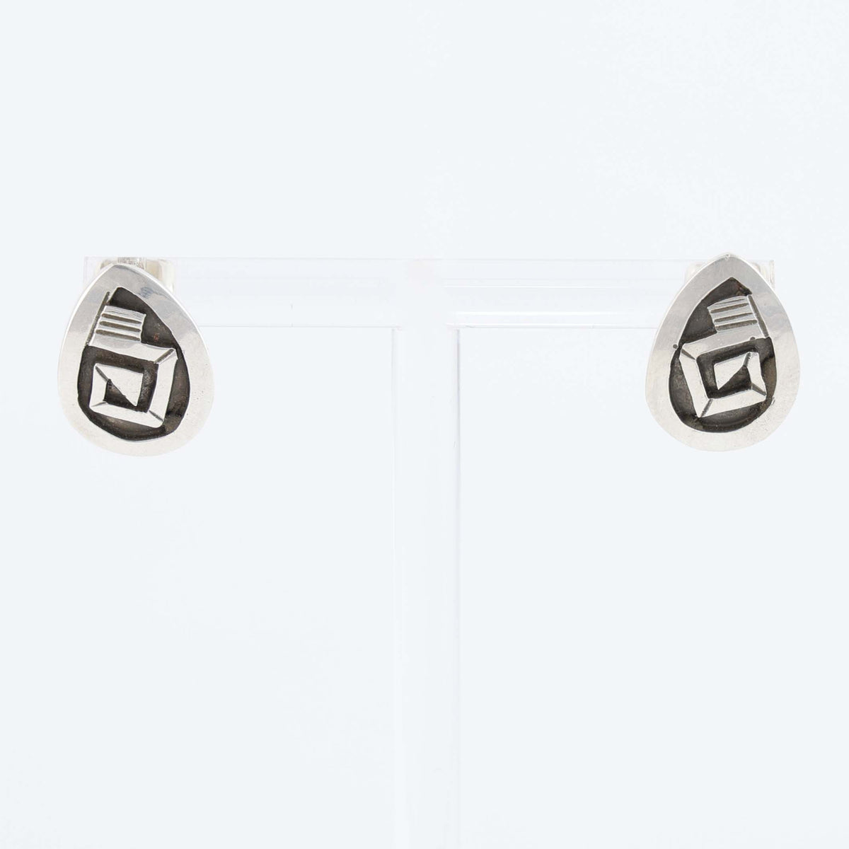 Navajo Overlay Earrings by Peter Nelson