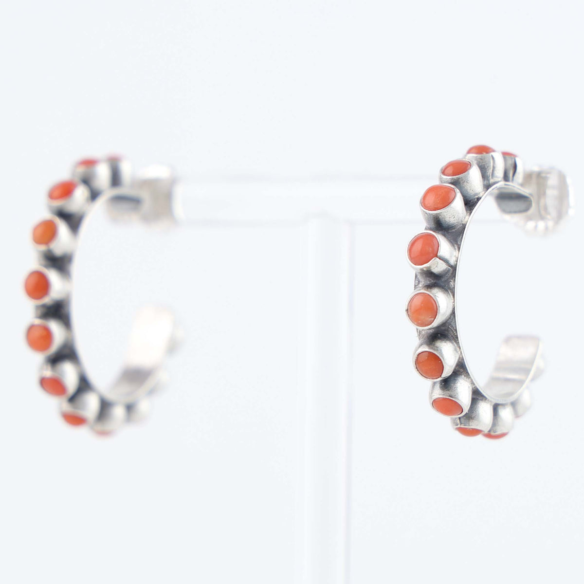 Spiny Oyster Hoop Earrings by Don Lucas