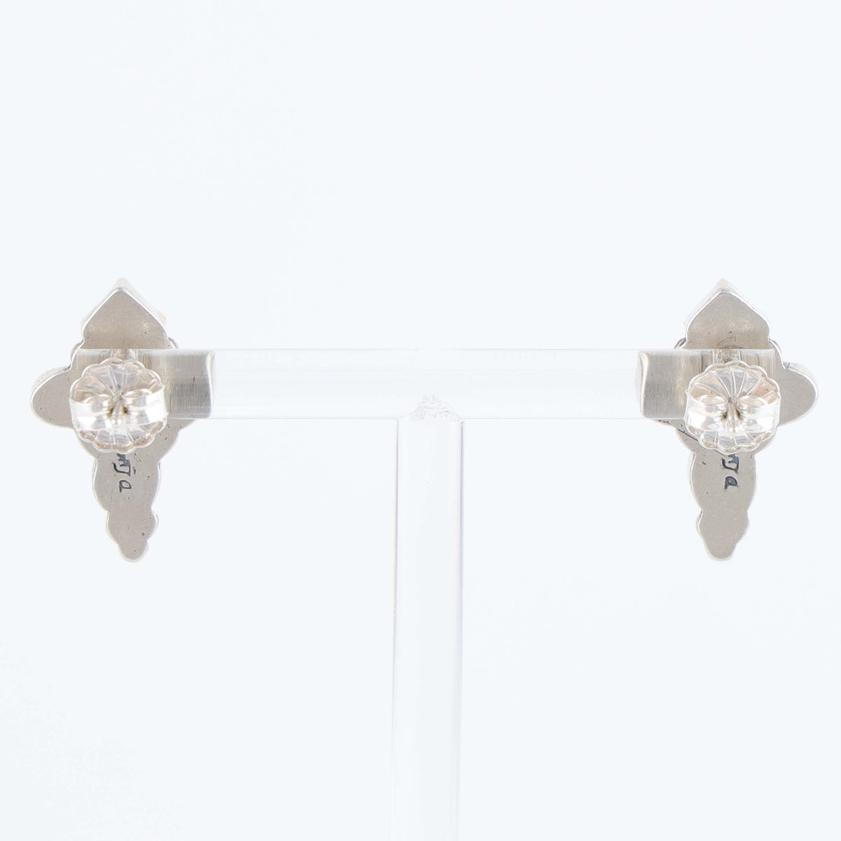 Sleeping Beauty Turquoise Cross Post Earrings by Don Lucas