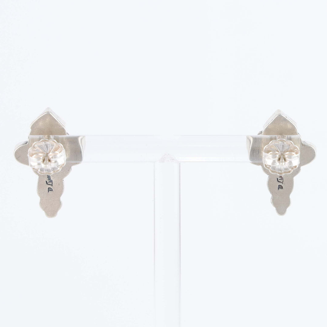 Sleeping Beauty Turquoise Cross Post Earrings
