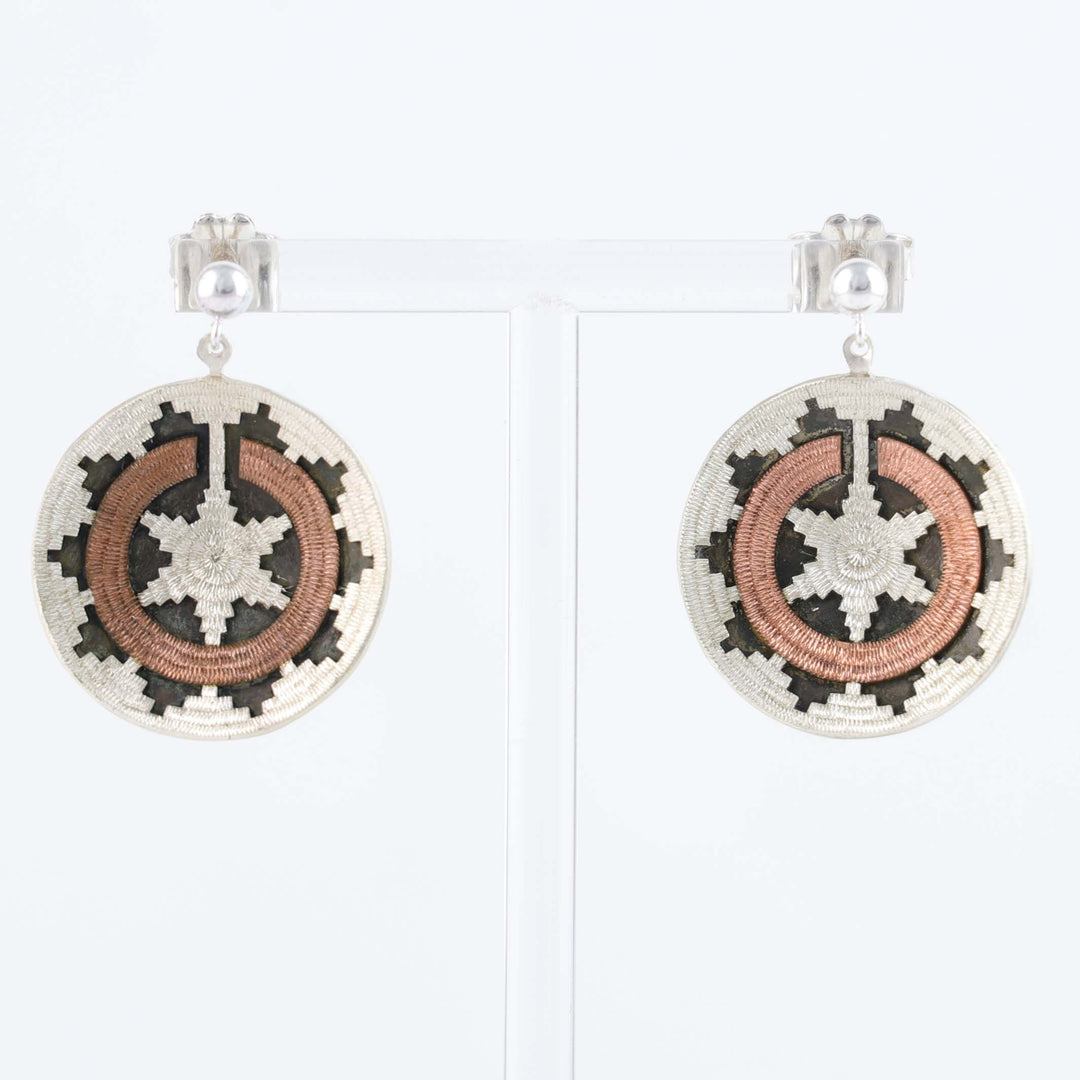 Navajo Ceremonial Basket Earrings