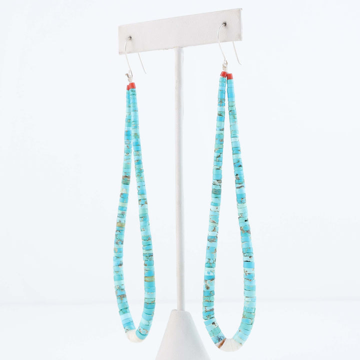 Navajo Lone Mountain Turquoise Earrings
