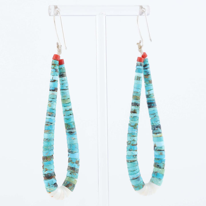 Navajo Blue Diamond Turquoise Earrings