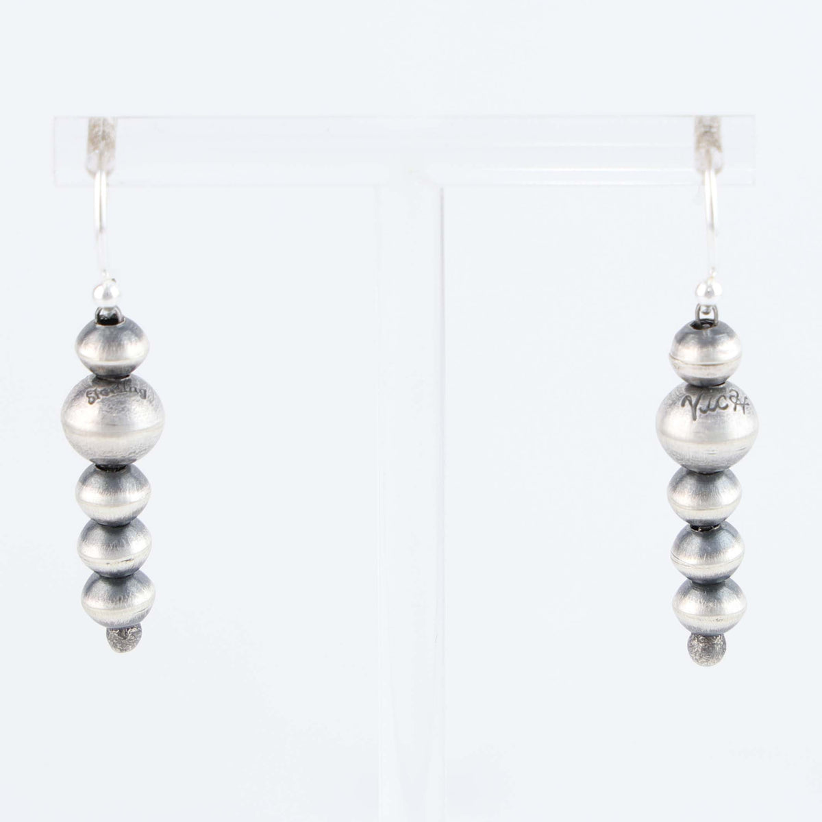 Navajo Pearl Earrings by Victoria Haley-Anderson