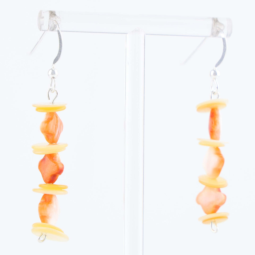 Navajo Shell Bead Earrings
