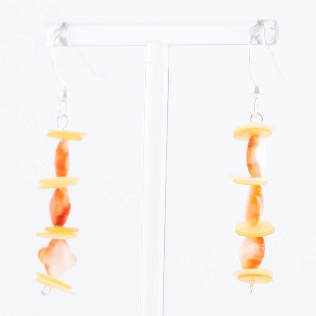 Navajo Shell Bead Earrings by Hailee Tabaha