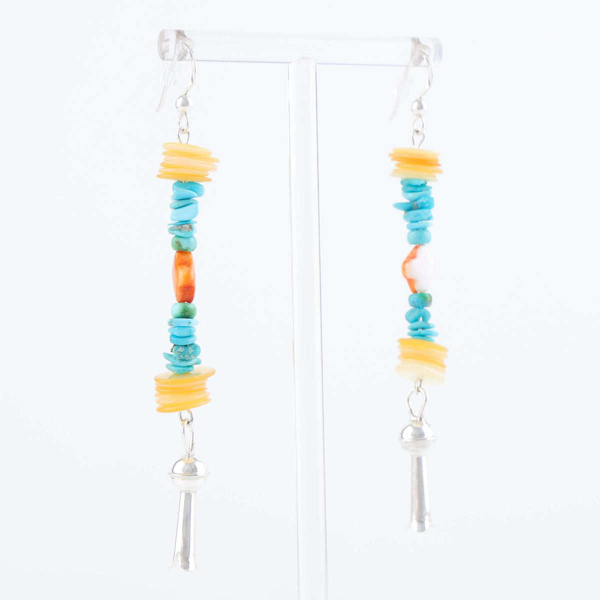 Navajo Colorful Bead Earrings by Hailee Tabaha