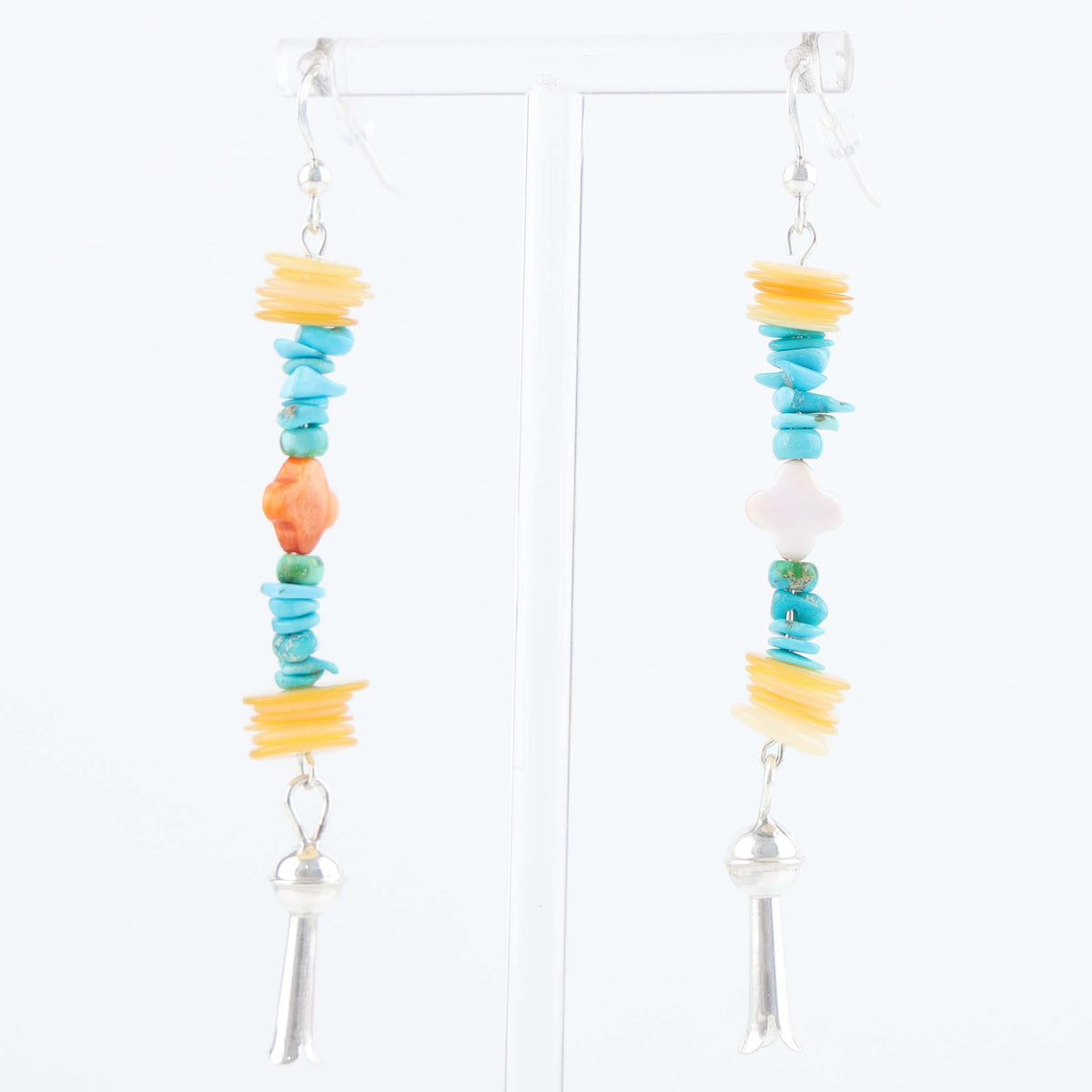 Navajo Colorful Bead Earrings by Hailee Tabaha