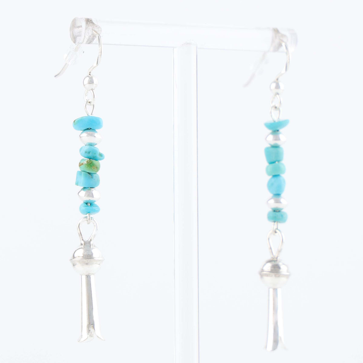 Navajo Sleeping Beauty Turquoise Earrings by Hailee Tabaha