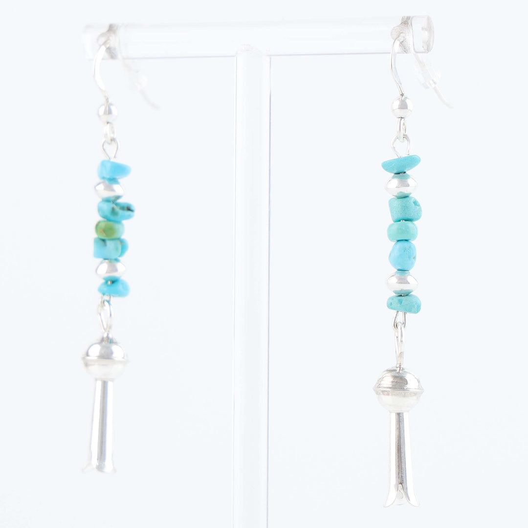 Navajo Sleeping Beauty Turquoise Earrings