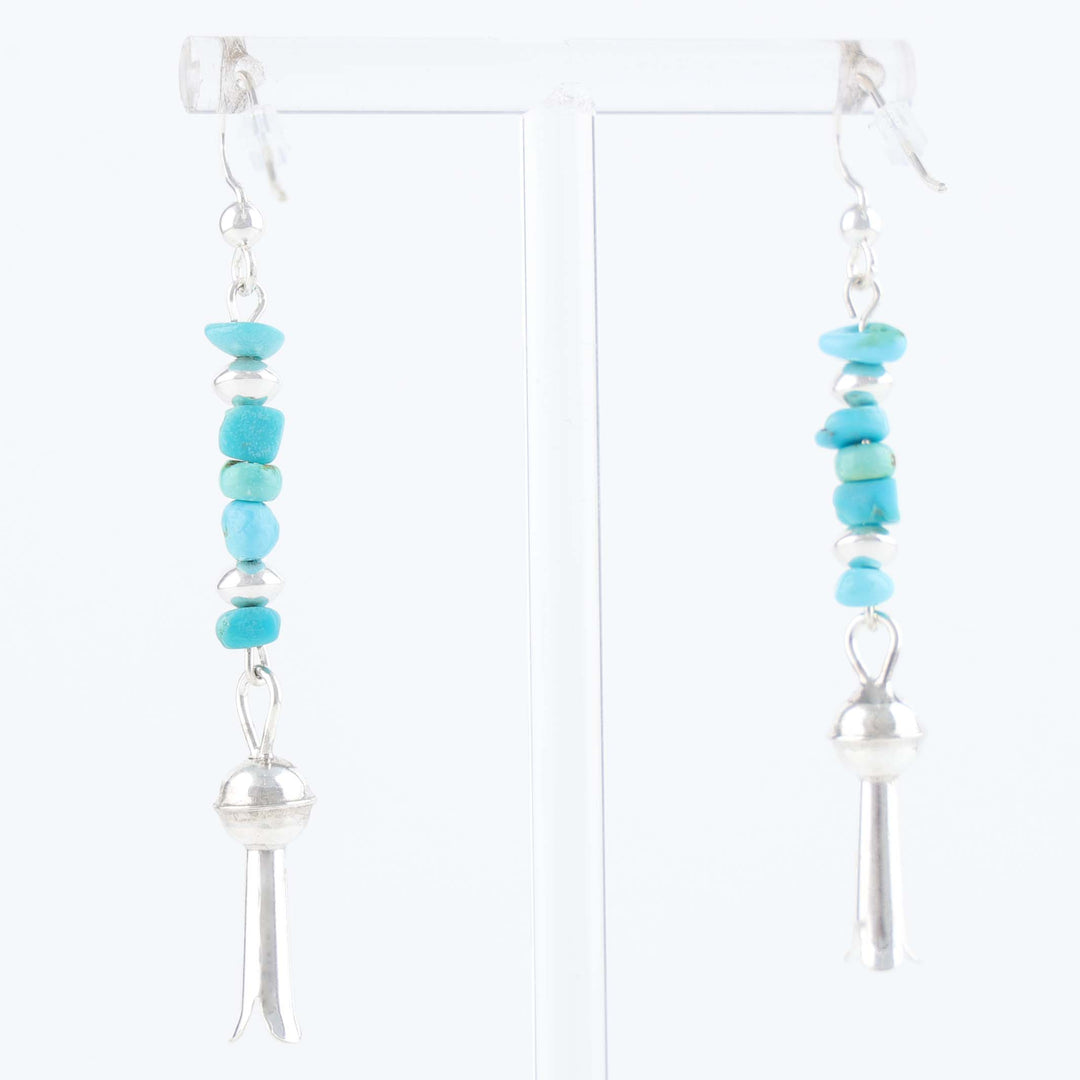Navajo Sleeping Beauty Turquoise Earrings