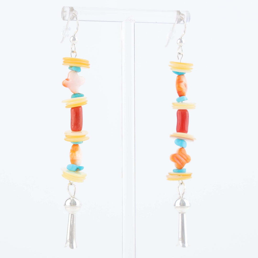 Navajo Multi-Stone Bead Earrings