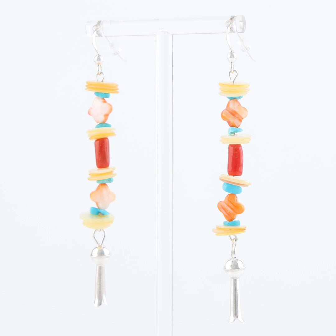Navajo Multi-Stone Bead Earrings