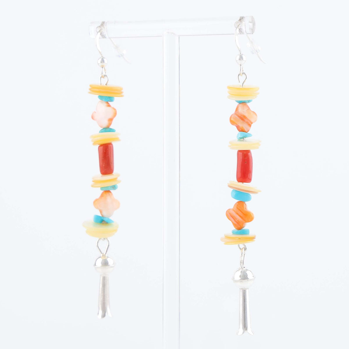 Navajo Multi-Stone Bead Earrings by Hailee Tabaha
