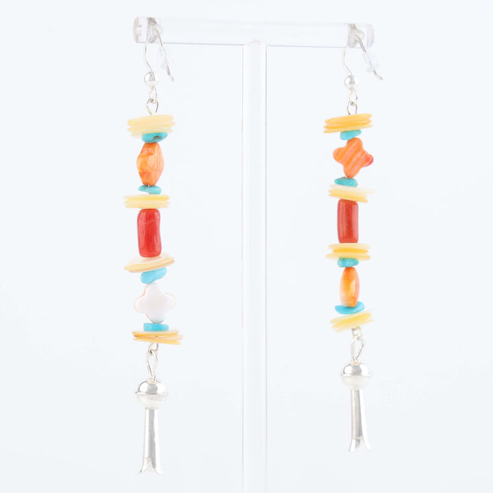 Navajo Multi-Stone Bead Earrings