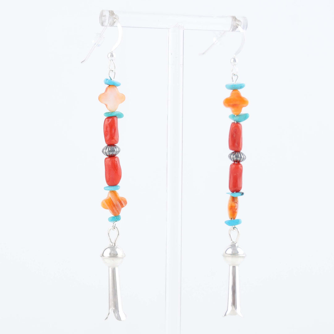 Navajo Multi-Stone Bead Earrings