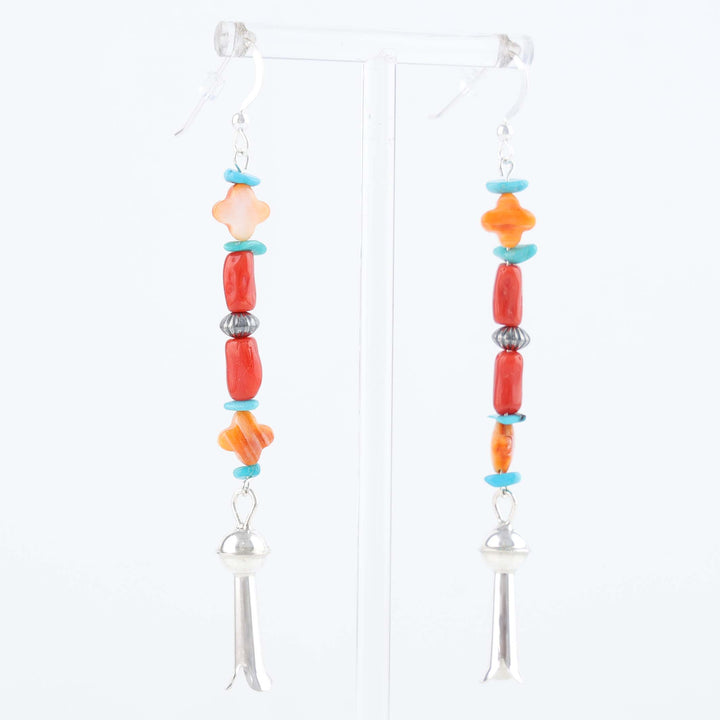 Navajo Multi-Stone Bead Earrings