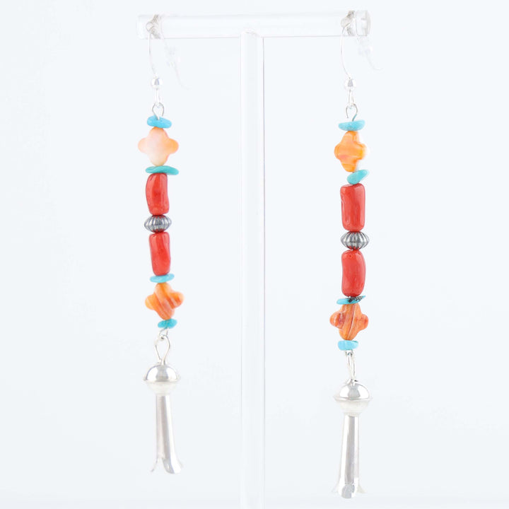 Navajo Multi-Stone Bead Earrings
