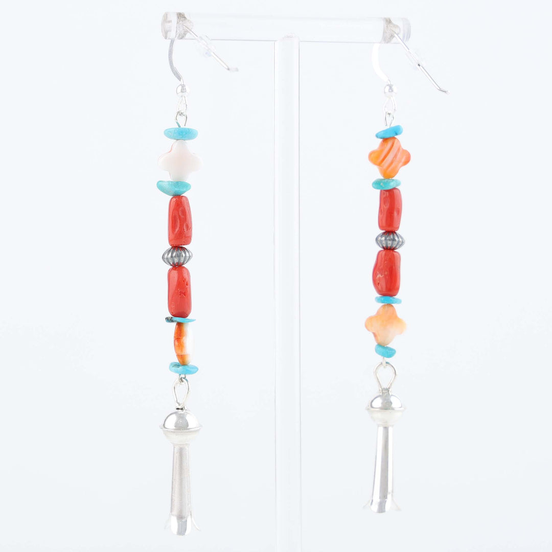 Navajo Multi-Stone Bead Earrings