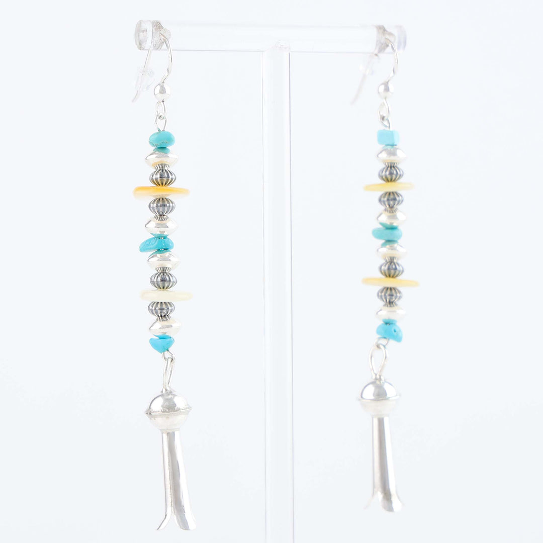 Navajo Multi-Stone Bead Earrings