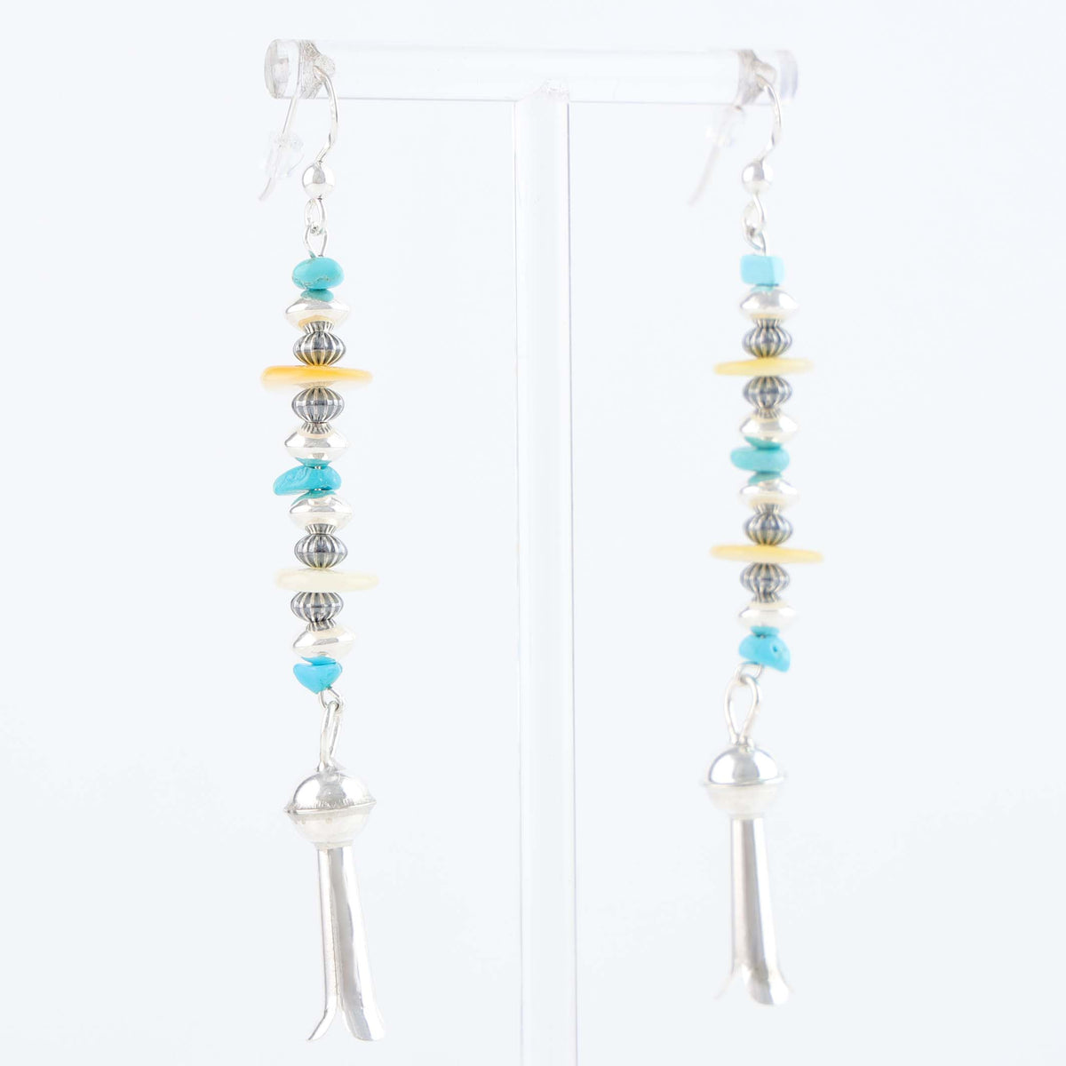 Navajo Multi-Stone Bead Earrings by Hailee Tabaha