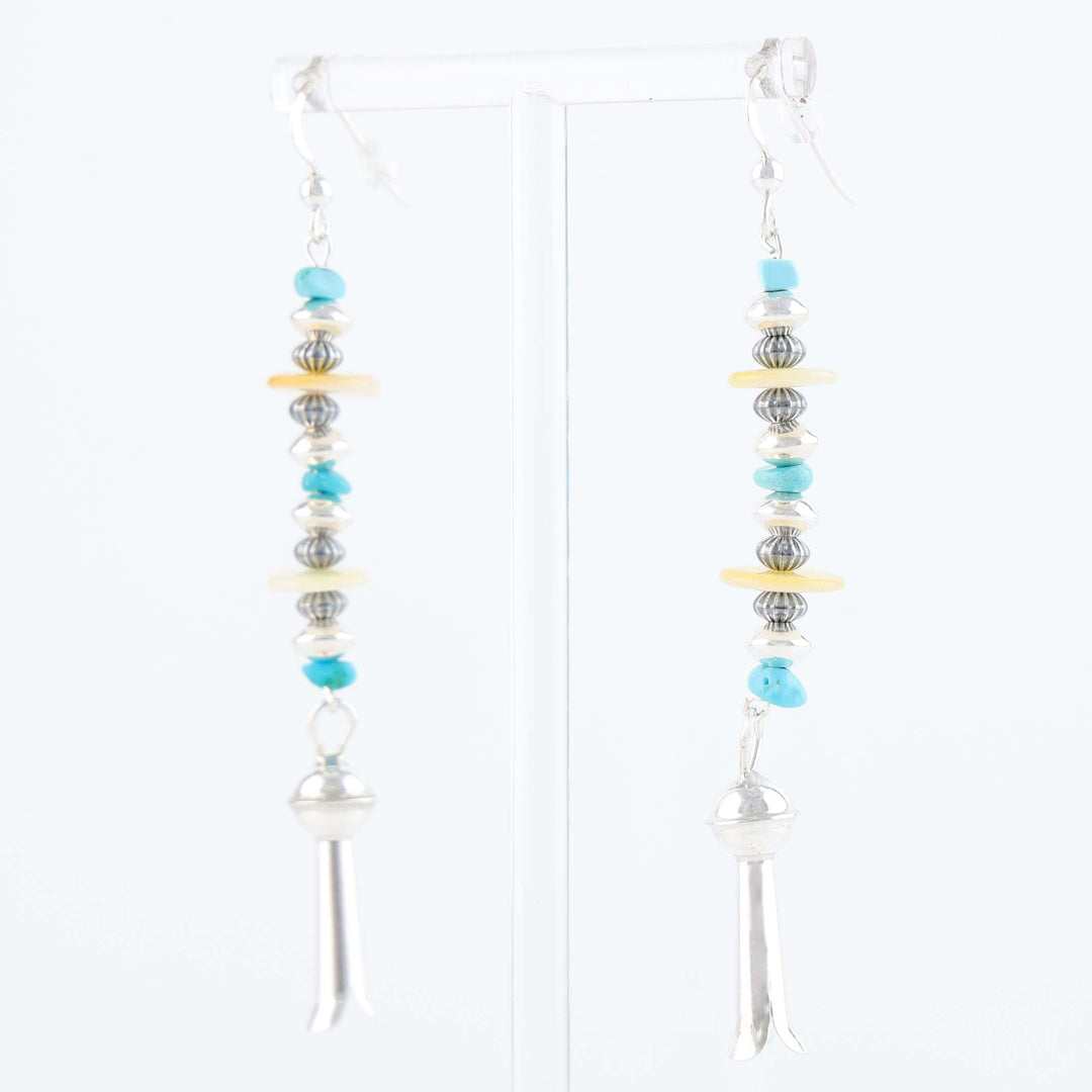 Navajo Multi-Stone Bead Earrings