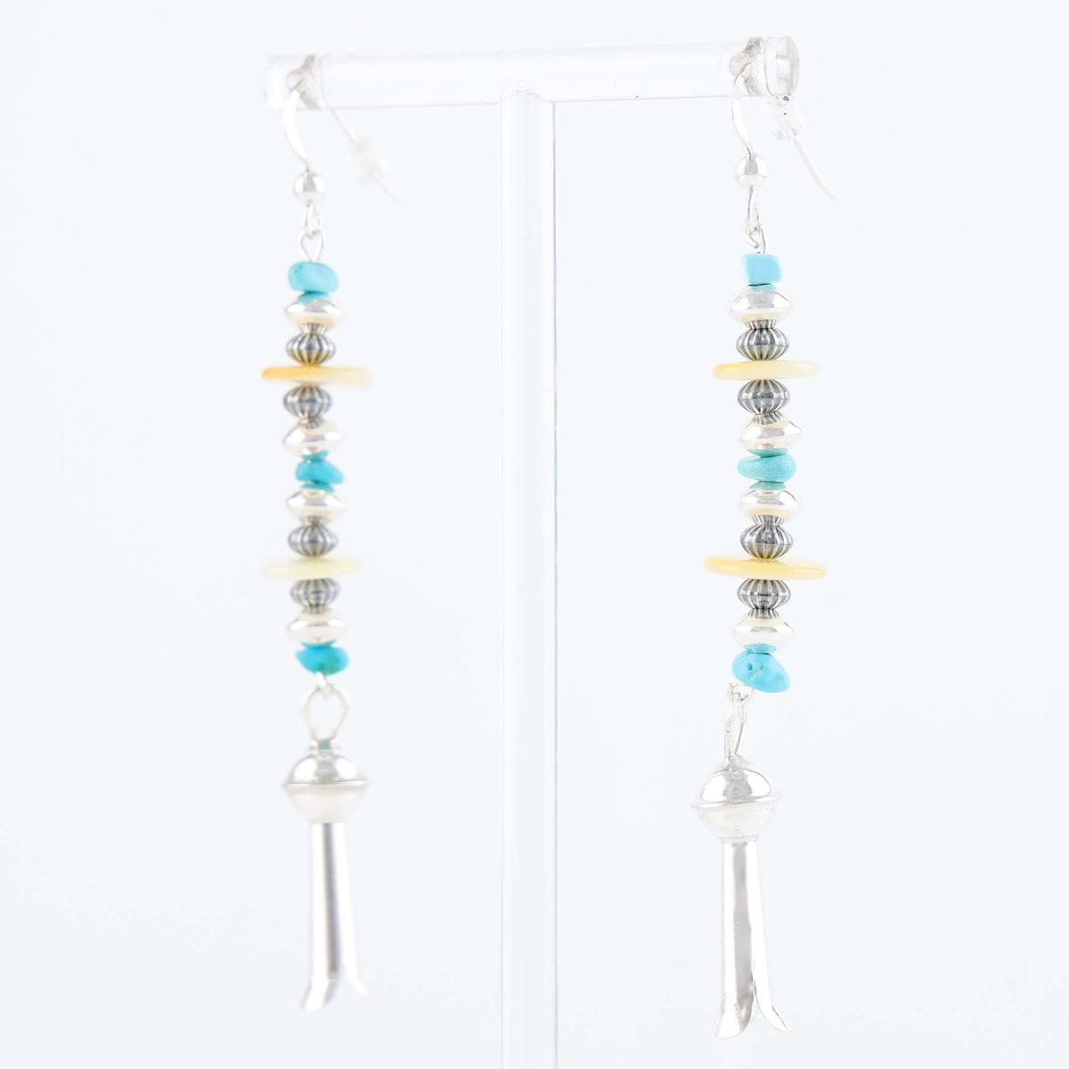 Navajo Multi-Stone Bead Earrings by Hailee Tabaha