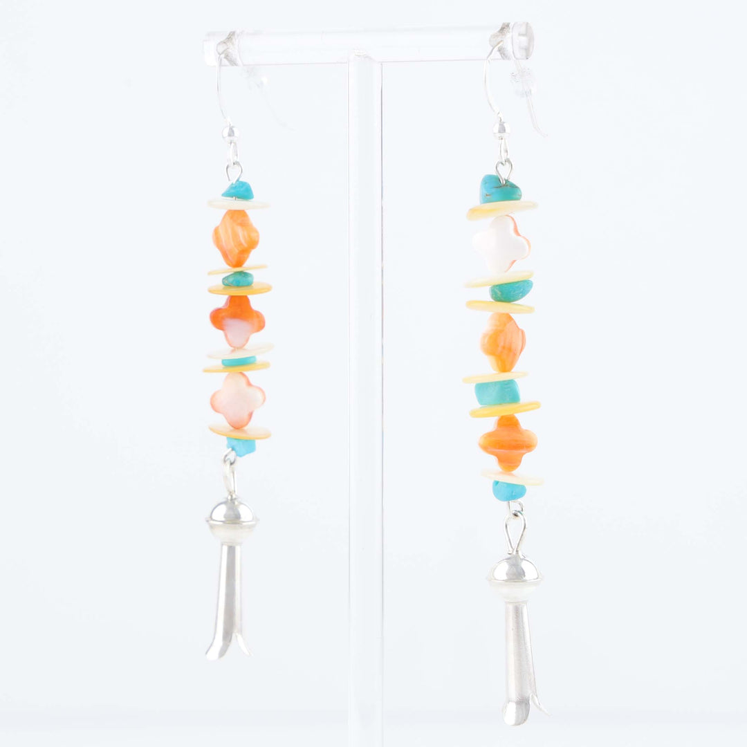 Navajo Multi-Stone Bead Earrings