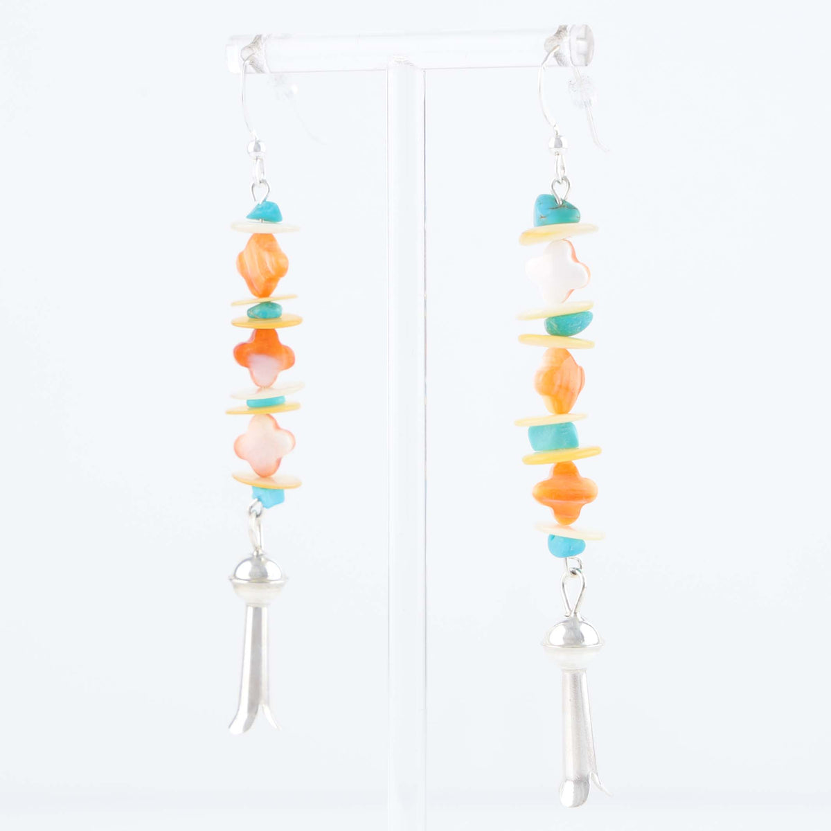 Navajo Multi-Stone Bead Earrings by Hailee Tabaha