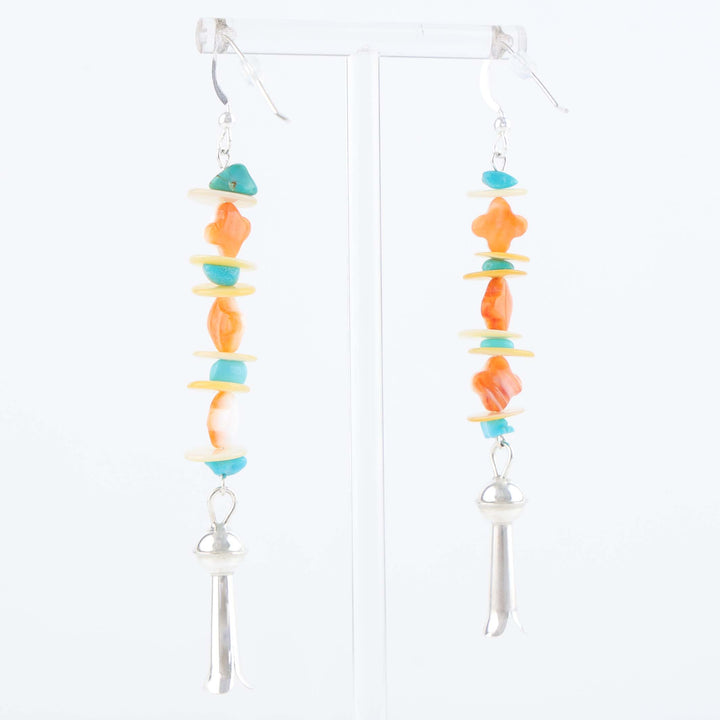 Navajo Multi-Stone Bead Earrings