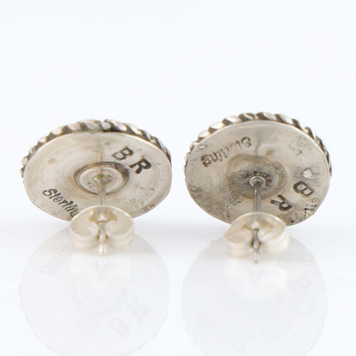 Navajo Kingman Turquoise Earrings by Bob Robbins