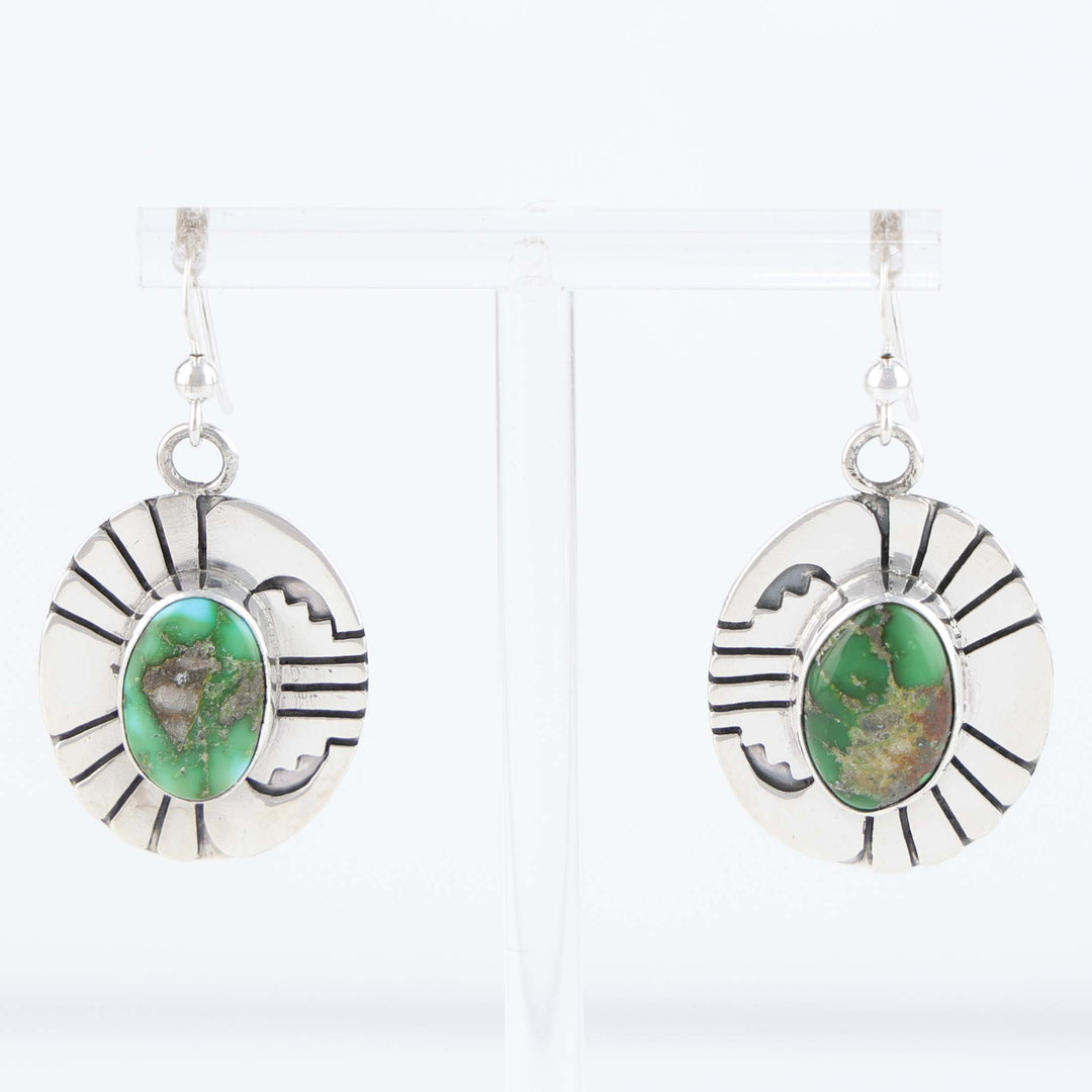 Navajo Sonoran Gold Turquoise Earrings
