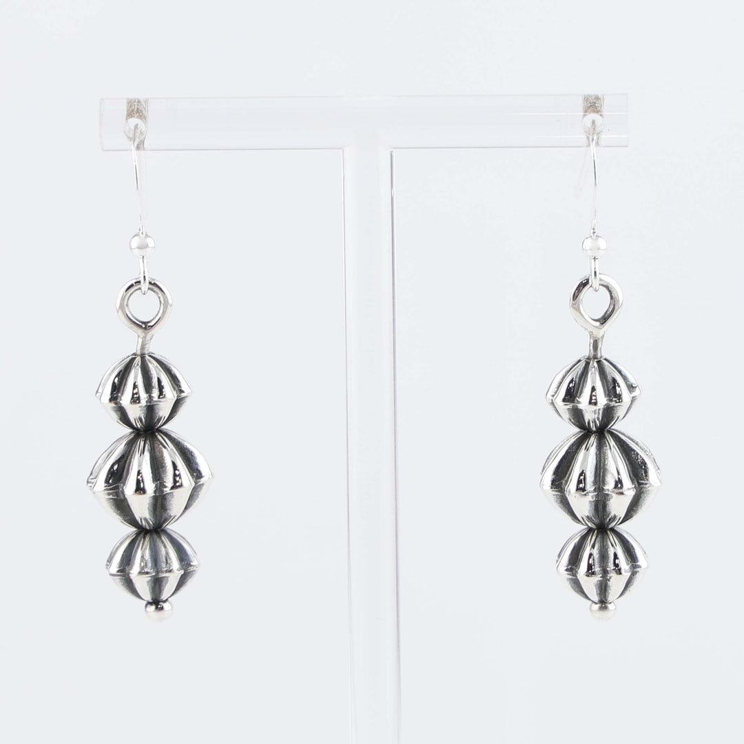 Navajo Fluted Bead Earrings