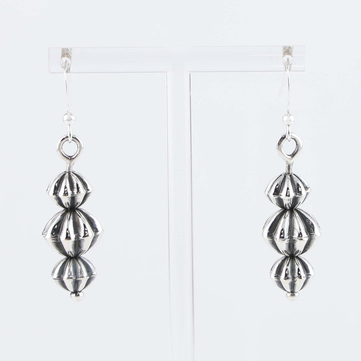 Navajo Fluted Bead Earrings