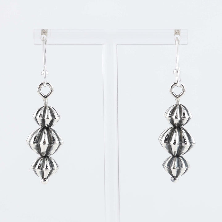 Navajo Fluted Bead Earrings