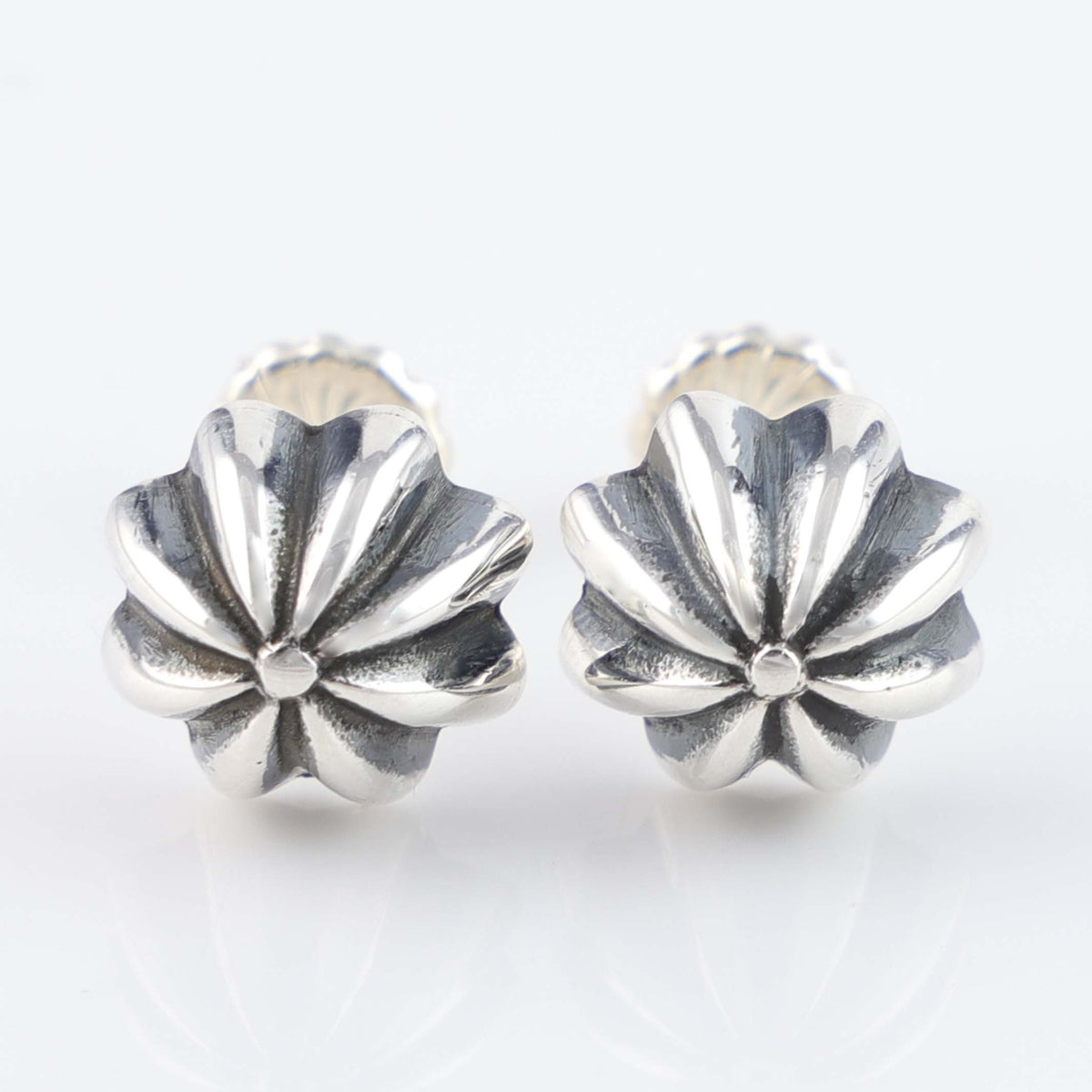 Navajo Fluted Bead Earrings by Kyle Lee-Anderson
