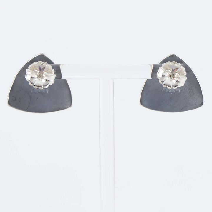 Navajo Stamped Silver Earrings