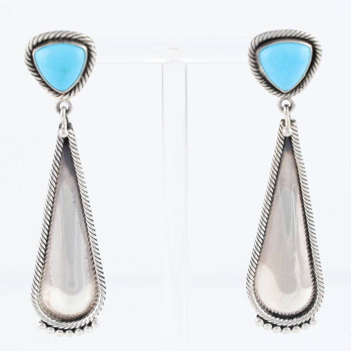 Navajo Sleeping Beauty Turquoise Earrings