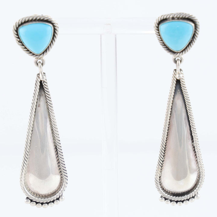 Navajo Sleeping Beauty Turquoise Earrings