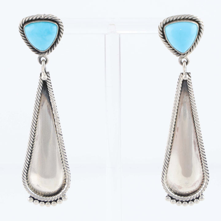 Navajo Sleeping Beauty Turquoise Earrings