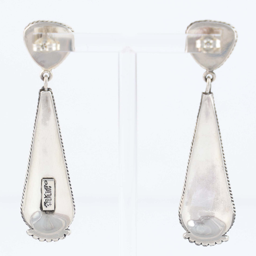 Navajo Sleeping Beauty Turquoise Earrings