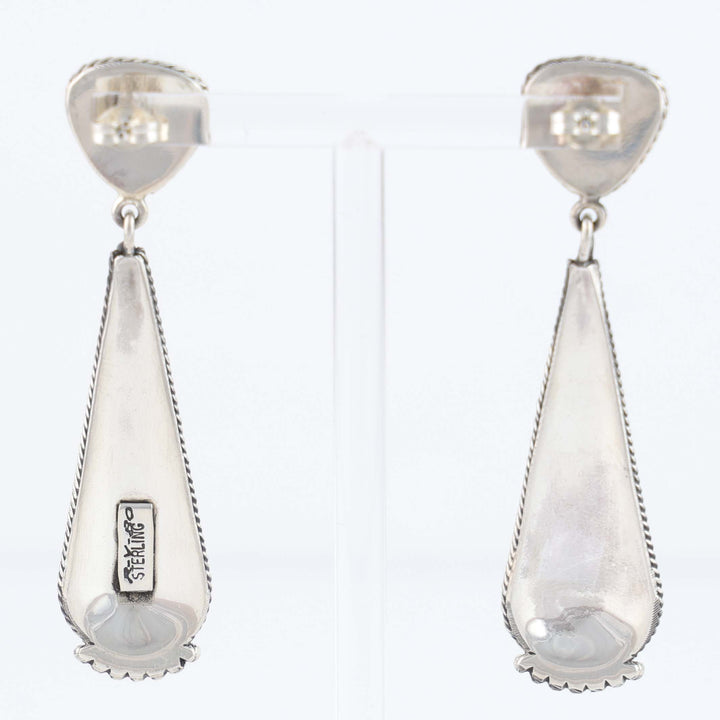 Navajo Sleeping Beauty Turquoise Earrings