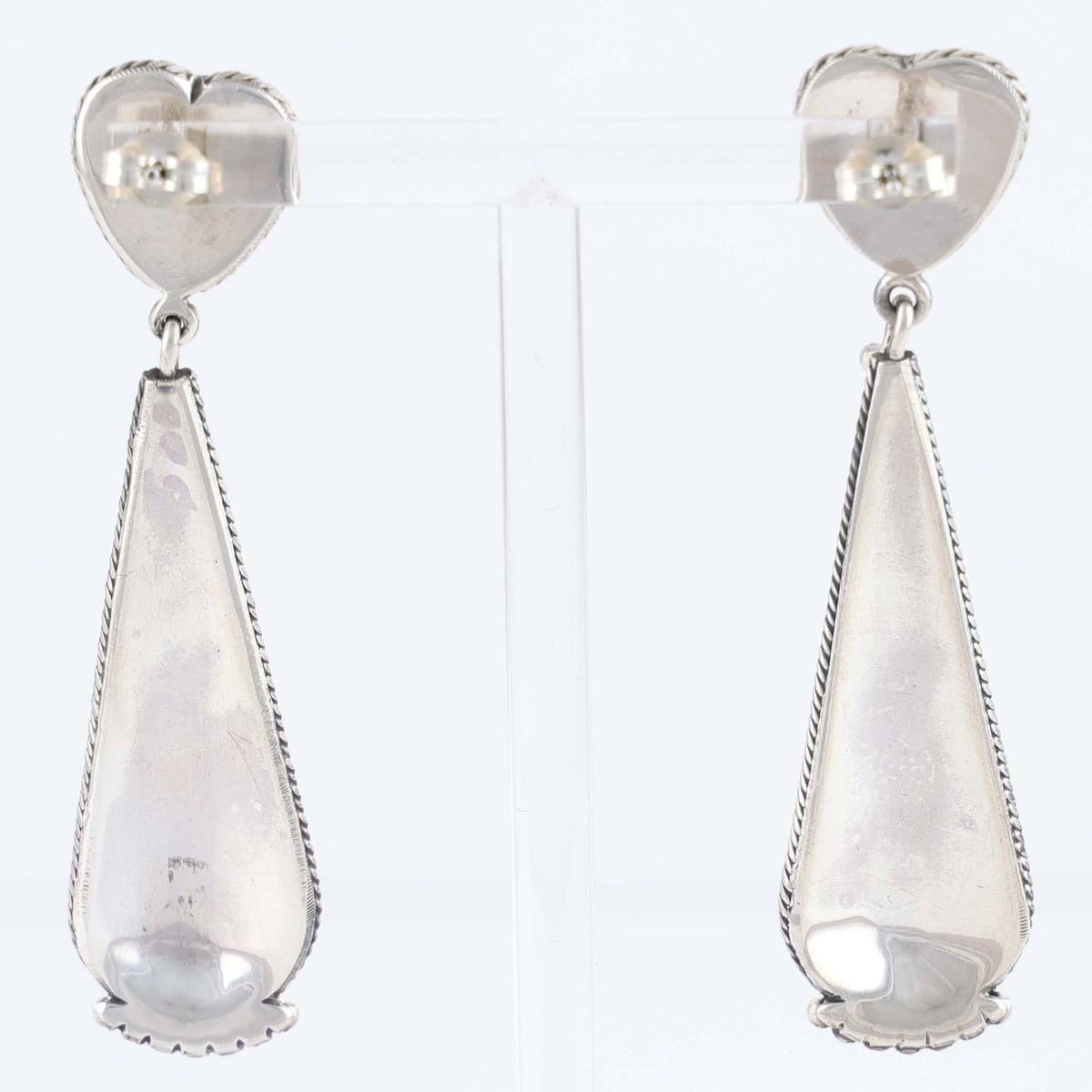 Navajo Sleeping Beauty Turquoise Earrings by Steve Arviso
