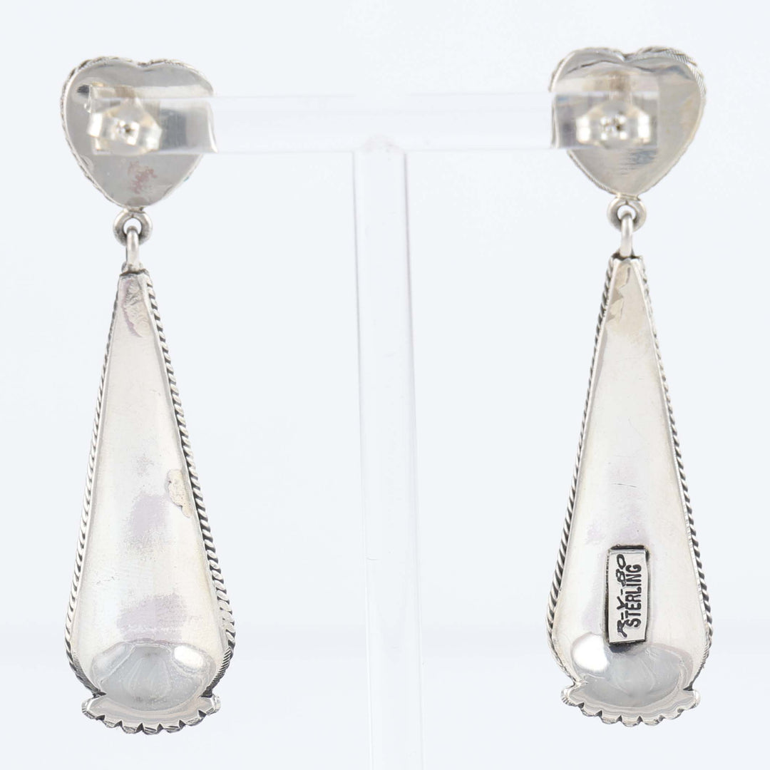 Navajo Sleeping Beauty Turquoise Earrings