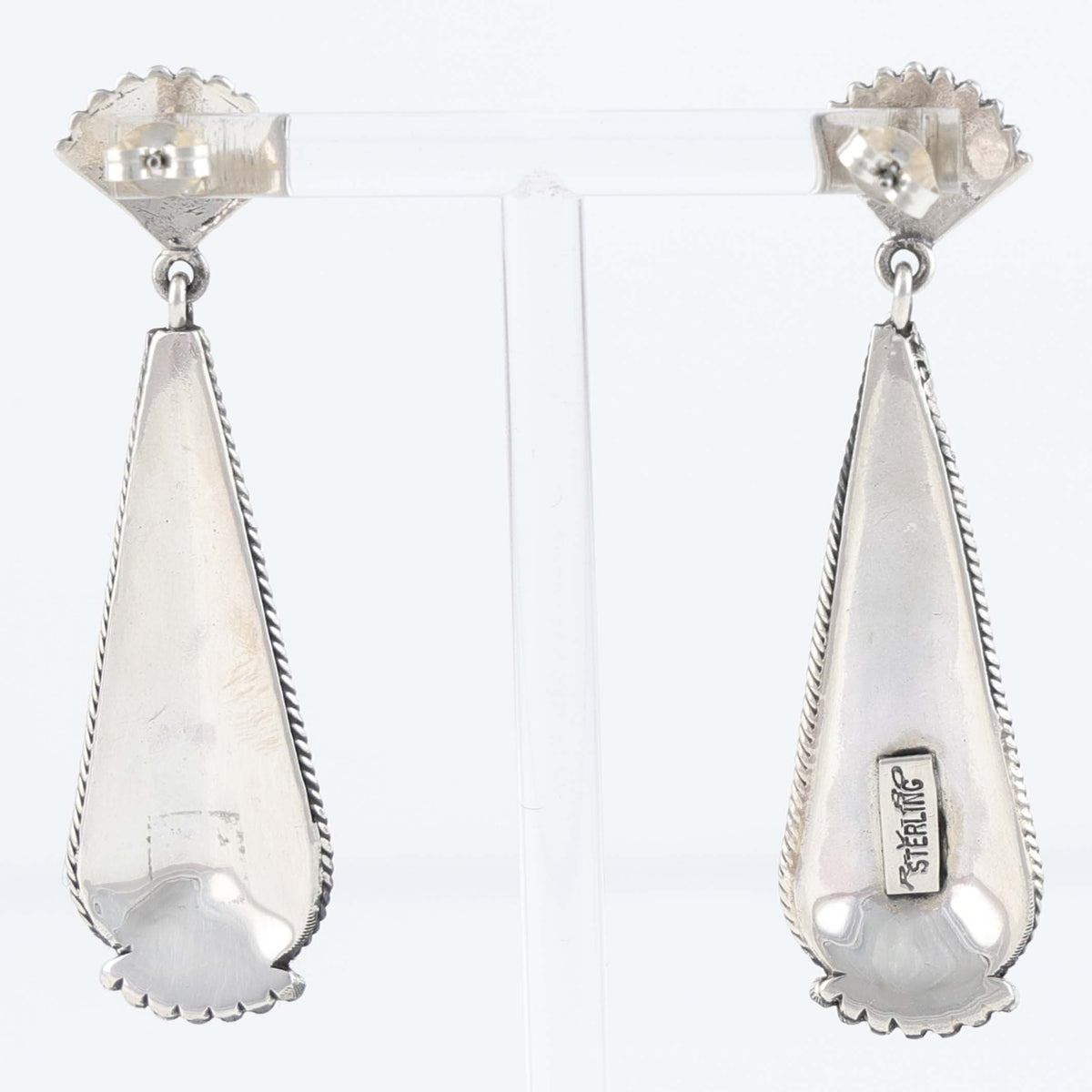 Navajo Silver Earrings by Steve Arviso
