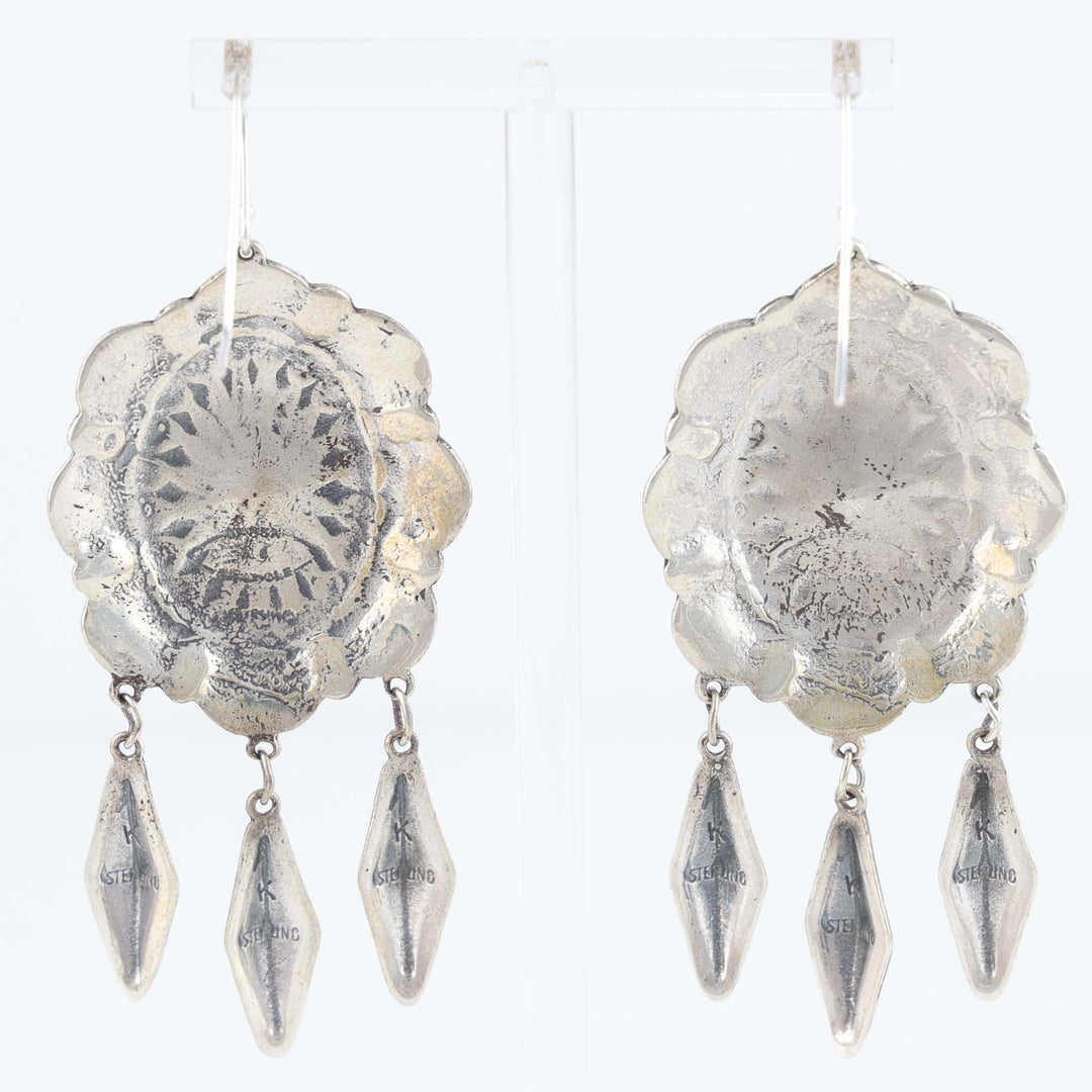 Silver Concho Earrings